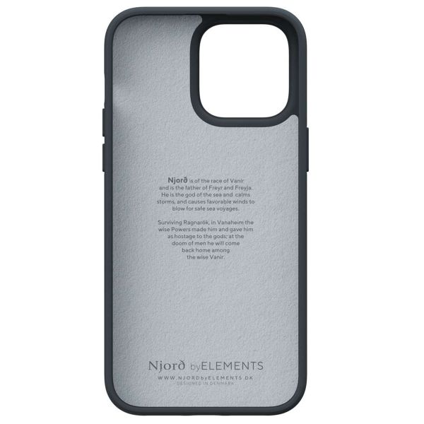 Njorð Collections Suède Comfort+ Case iPhone 14 Pro Max - Black