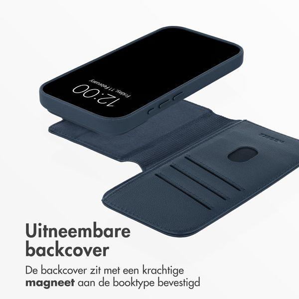 Accezz Leather Bookcase 2-in-1 met MagSafe Apple iPhone 18 Pro / 17 Pro - Nightfall Blue