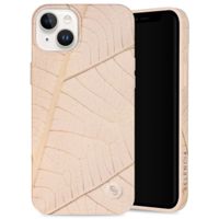 Selencia Aurora Fashion Backcover iPhone 14 Plus - Duurzaam hoesje - 100% gerecycled - Earth Leaf Beige