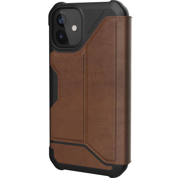 UAG Metropolis Bookcase iPhone 12 Mini - Leather Brown