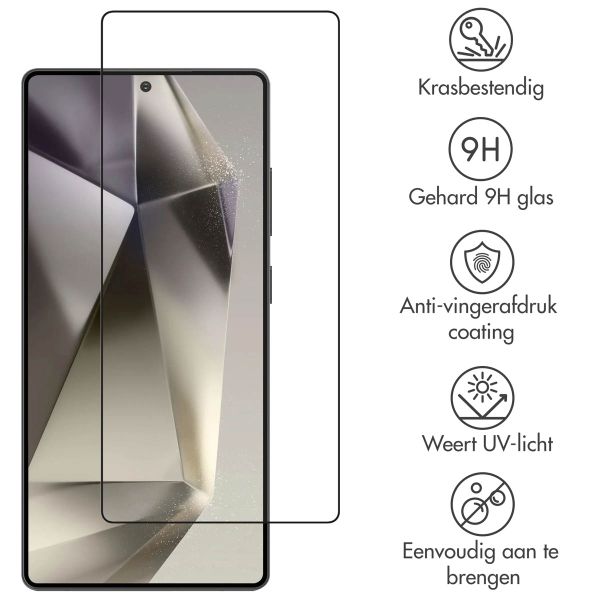 Accezz Gehard Glas Full Cover Screenprotector Samsung Galaxy S25 Ultra