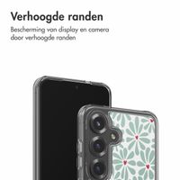 imoshion Design hoesje Samsung Galaxy S25 - Bloom Love Sage Green