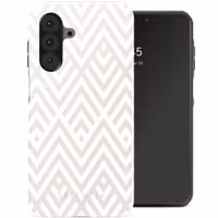 Selencia Vivid Backcover Samsung Galaxy A26 - Beige Zigzag