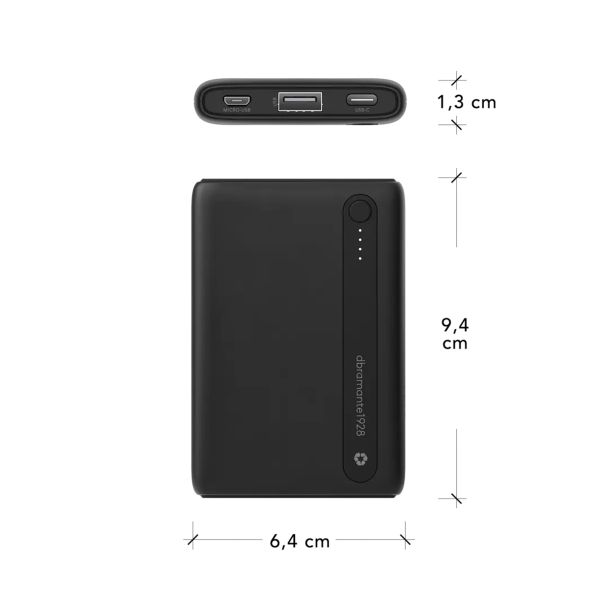 dbramante1928 re-charge | Powerbank 5.000 mAh - Zwart