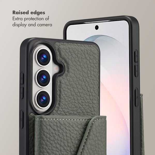 Selencia Sera Phone Case with Cord and Envelope Card Holder Samsung Galaxy S26 - Sage Green