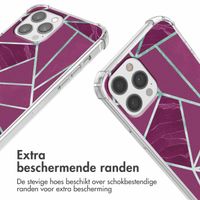 imoshion Design hoesje met koord Apple iPhone 12 Pro Max - Bordeaux Graphic