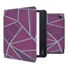 imoshion Design Slim Hard Case Sleepcover met stand Kobo Sage / Tolino Epos 3 - Bordeaux Graphic