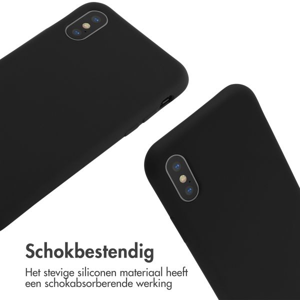 imoshion Siliconen hoesje met koord iPhone X / Xs - Zwart