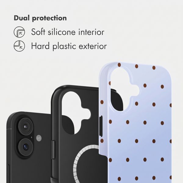 Selencia Vivid Back Cover with MagSafe Apple iPhone 16 - Happy Dots Digital Sky