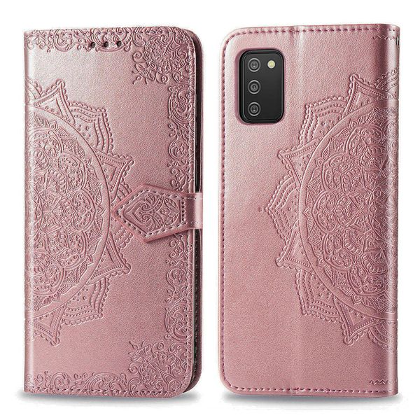 imoshion Mandala Bookcase Samsung Galaxy A02s - Rosé Goud