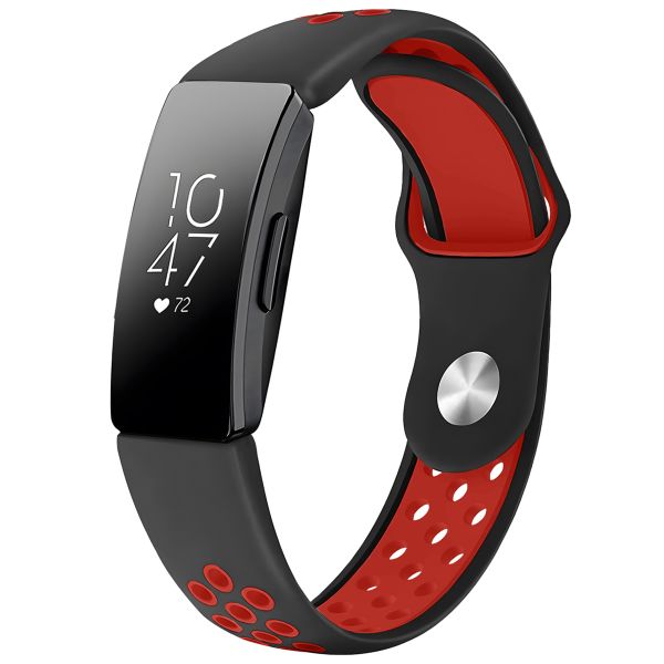 imoshion Siliconen sport bandje Fitbit Inspire - Zwart / Rood