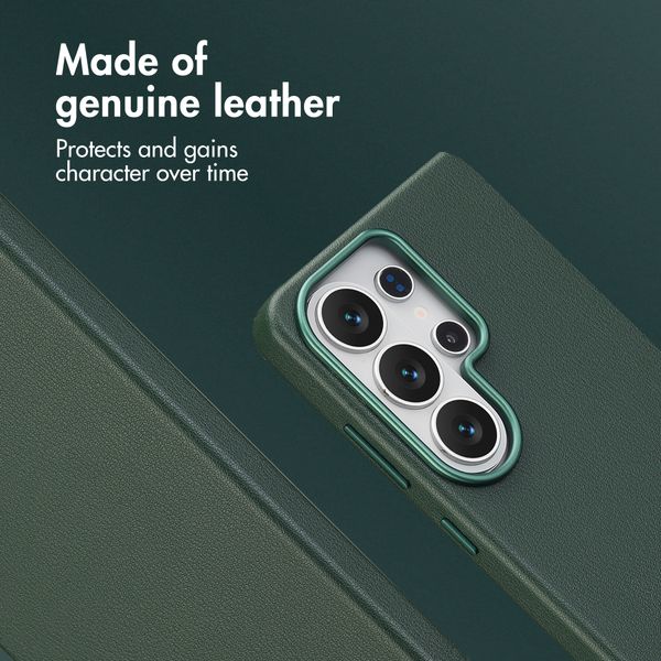 Accezz Leather Back Cover with MagSafe Samsung Galaxy S26 Ultra - Cedar Green