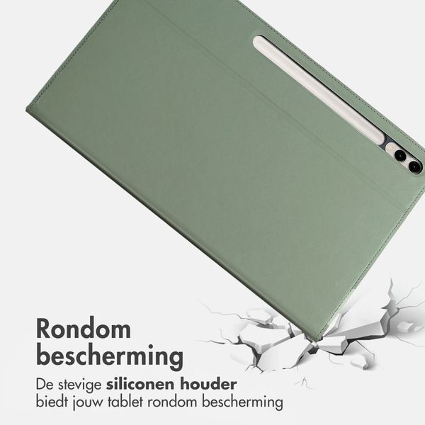 Accezz Classic Tablet Case Samsung Galaxy Tab S10 Ultra / Tab S9 Ultra - Groen
