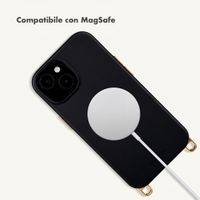 Selencia Rivièra MagSafe Back Cover with detachable hooks Apple iPhone 15 - Velvet Black