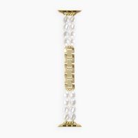 iDeal of Sweden Beaded Watch Band Apple Watch | 38/40/41/42 mm - Classy White Pearl