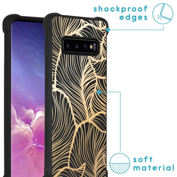 imoshion Design hoesje met koord Samsung Galaxy S10 Plus - Bladeren