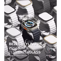Ringke Bezel Styling + Screenprotector Apple Watch Ultra - 49 mm - Fluted Titanium