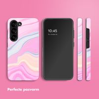 Selencia Vivid Backcover Samsung Galaxy S23 - Pastel Lipstick Marble