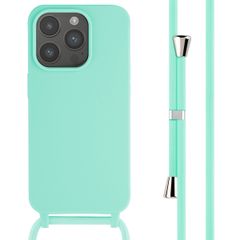 imoshion Silicone Case with Strap Apple iPhone 15 Pro - Mint Green