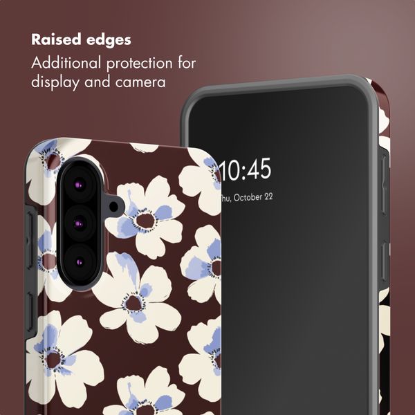 Selencia Vivid Back Cover Samsung Galaxy A37 (5G) - Choco Flower Pop