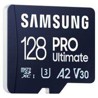 Samsung PRO Ultimate microSD - 128GB - inclusief SD adapter - UHS-I/U3/Full HD/4K UHD