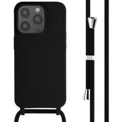 imoshion Silicone Case with Strap Apple iPhone 15 Pro - Black