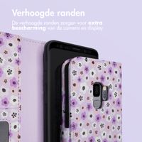 imoshion Design Bookcase Samsung Galaxy S9 - Purple Flowers