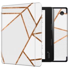 imoshion Design Slim Hard Case Sleepcover met stand Kobo Sage / Tolino Epos 3 - White Graphic