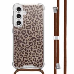 imoshion Design hoesje met koord Samsung Galaxy S24 FE - Leopard Mood