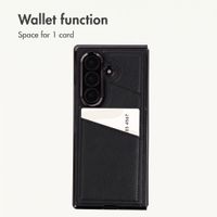 imoshion Faux Leather MagSafe Back Cover with Card Holder Samsung Galaxy Z Fold 8 Ultra - Black