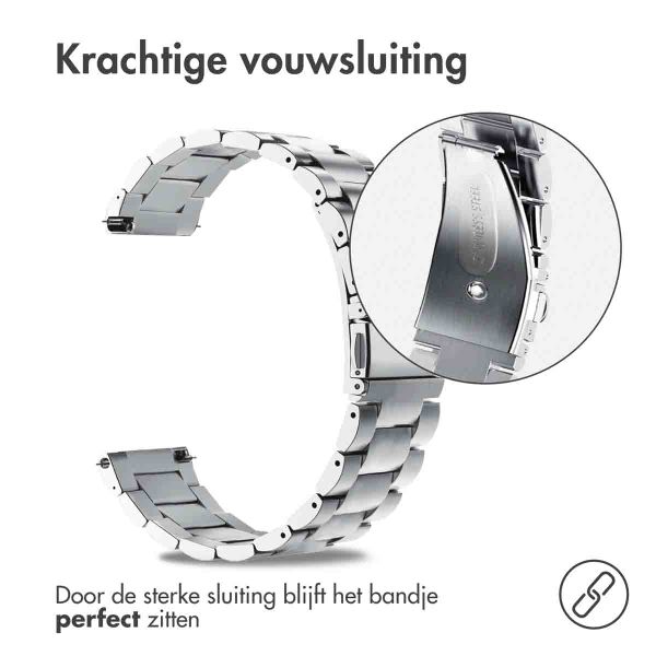 imoshion Stalen bandje  - Universeel 26 mm aansluiting - Zilver