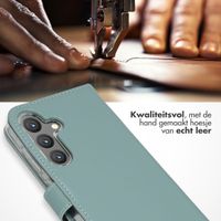 Selencia Echt Leren Bookcase Samsung Galaxy S24 - Air Blue