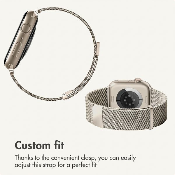 imoshion Milanese Magnetic Band Apple Watch | 38/40/41/42 mm - Starlight