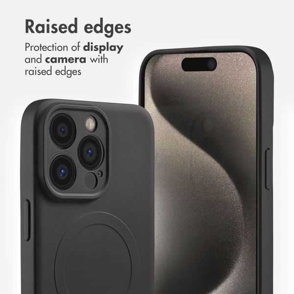 imoshion Colour Back Cover with MagSafe Apple iPhone 15 Pro Max - Black