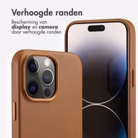 Accezz MagSafe Leather Backcover Apple iPhone 14 Pro Max - Sienna Brown