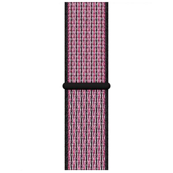 Apple Nike Sport Loop Band Apple Watch Series 1-9 / SE - 38/40/41 mm / Series 10 - 42 mm - Pink Blast/True Berry