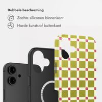 Selencia Vivid Backcover met MagSafe Apple iPhone 16 - Check This Olive
