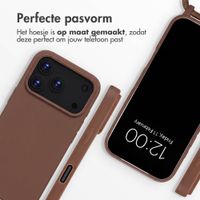 imoshion Siliconen hoesje met koord Apple iPhone 18 Pro Max / 17 Pro Max - Bruin