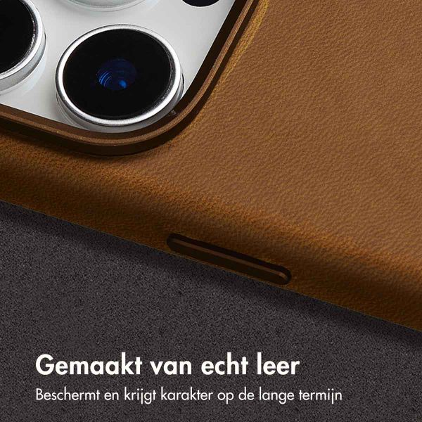 Accezz Vintage Leather Magsafe Backcover Apple iPhone 16 Pro Max - Tabacco Cognac