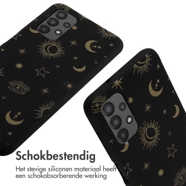 imoshion Siliconen design hoesje met koord Samsung Galaxy A13 (4G) - Sky Black