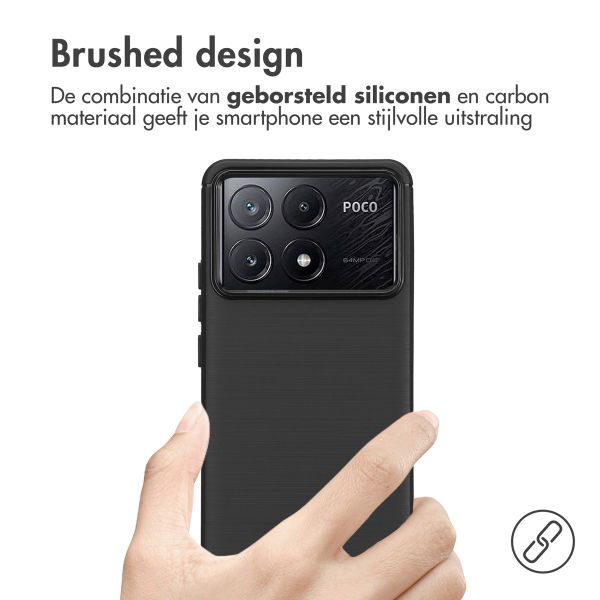 imoshion Brushed Backcover Xiaomi Poco X6 Pro - Zwart