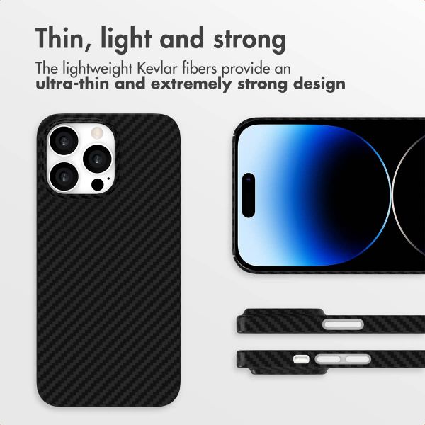 Accezz MagSafe Kevlar® Back Cover Apple iPhone 14 Pro - Black