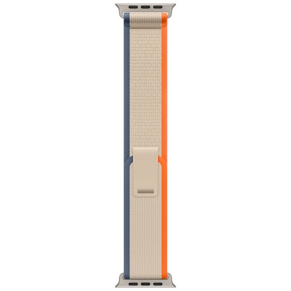 Apple Trail Loop Band Apple Watch Series 1 t/m 10 / SE / Ultra (2) (44/45/46/49 mm) - Maat S/M - Oranje / Beige