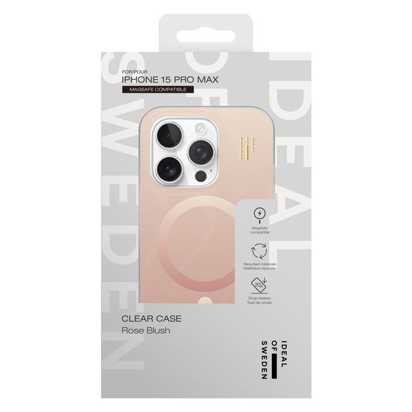 iDeal of Sweden Clear Case MagSafe Apple iPhone 15 Pro Max - Rose Blush