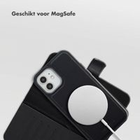 Selencia Olyn Uitneembare Bookcase met MagSafe Apple iPhone 12 (Pro) - Zwart