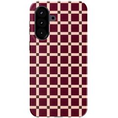 Selencia Vivid Backcover Samsung Galaxy A57 (5G) - Check This Burgundy