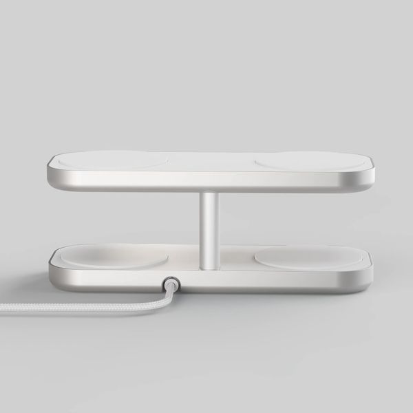 Zens Quattro Wireless Charger Pro 4 - Draadloos oplaadstation - Geschikt voor Qi2 en MagSafe - Wit