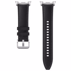 Samsung Originele Hybrid Vegan Leather Band Galaxy Watch 8 40/44 mm / Classic 46 mm - S/M/L - Black