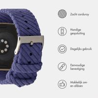imoshion Corduroy bandje Apple Watch | 38/40/41/42 mm - Donkerblauw