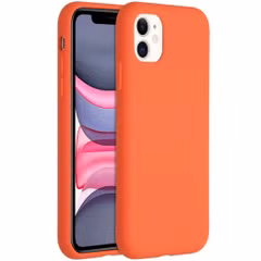 Accezz Liquid Silicone Backcover Apple iPhone 11 - Nectarine